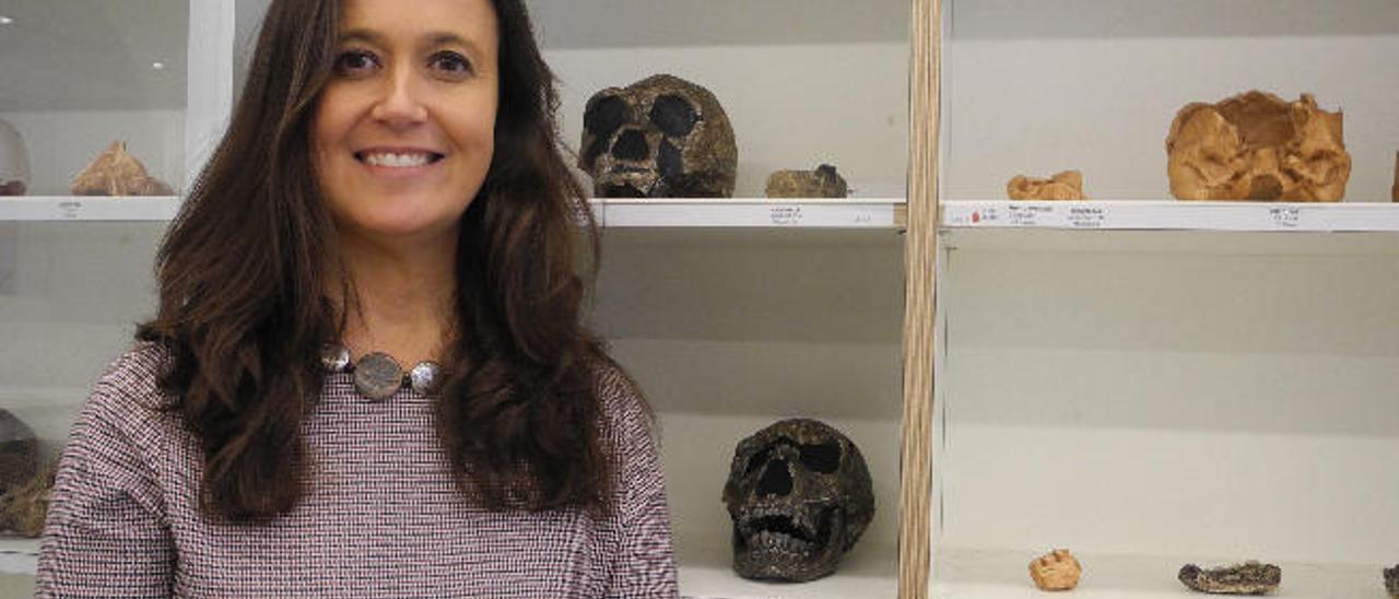 La paleoantropóloga María Martinón Torres en el Cenieh (Burgo).