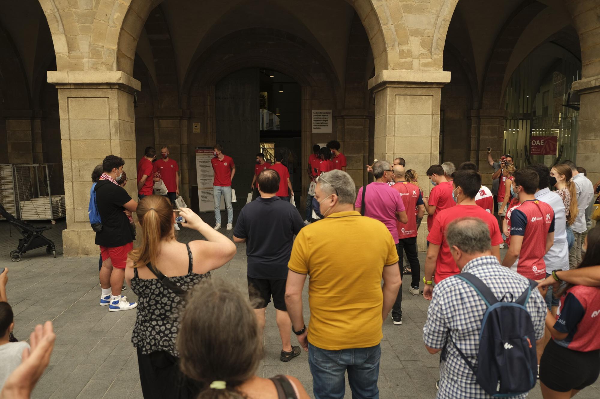 L'Ajuntament rep el Baxi després de guanyar la Lliga Catalana