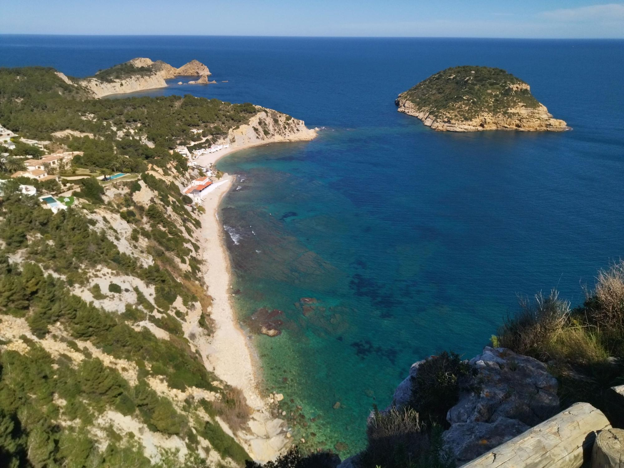 Otra imagen de la cala de la Barraca, en el litoral del Portitxol