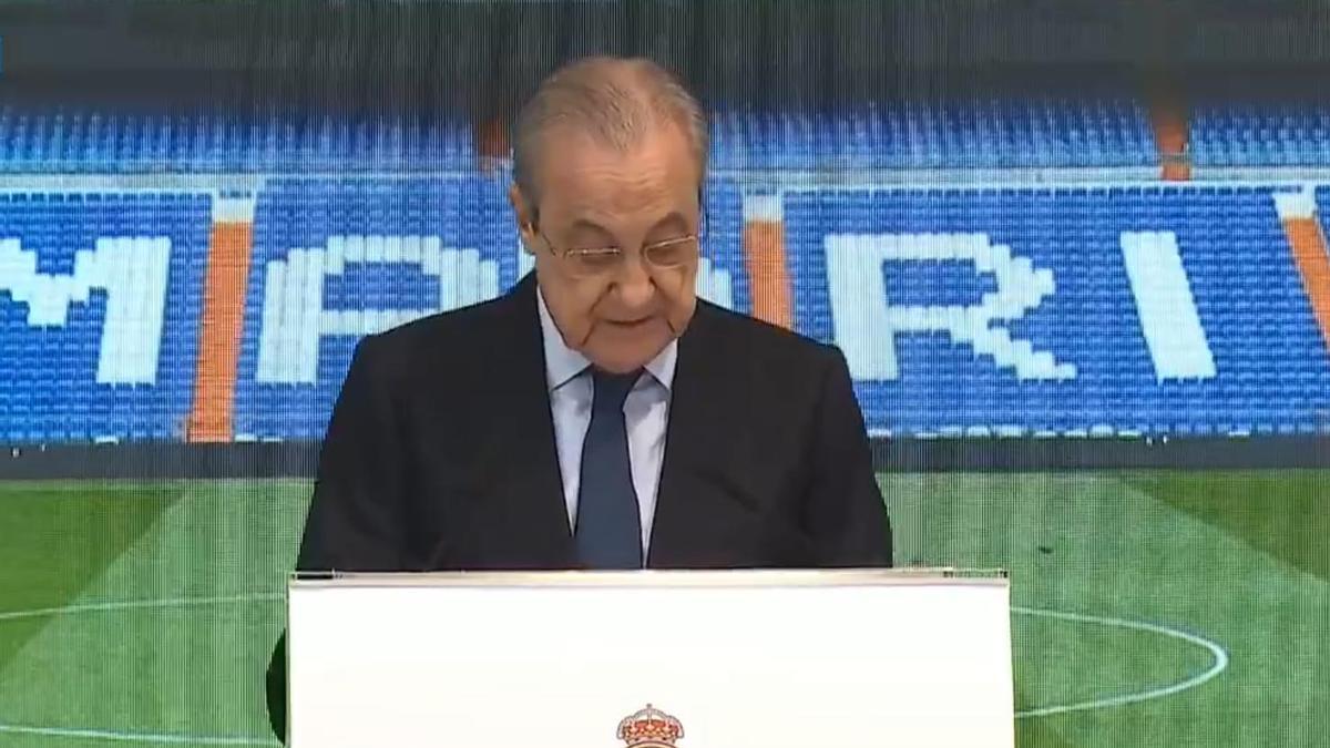 Florentino Pérez: "Hoy no es un día fácil"