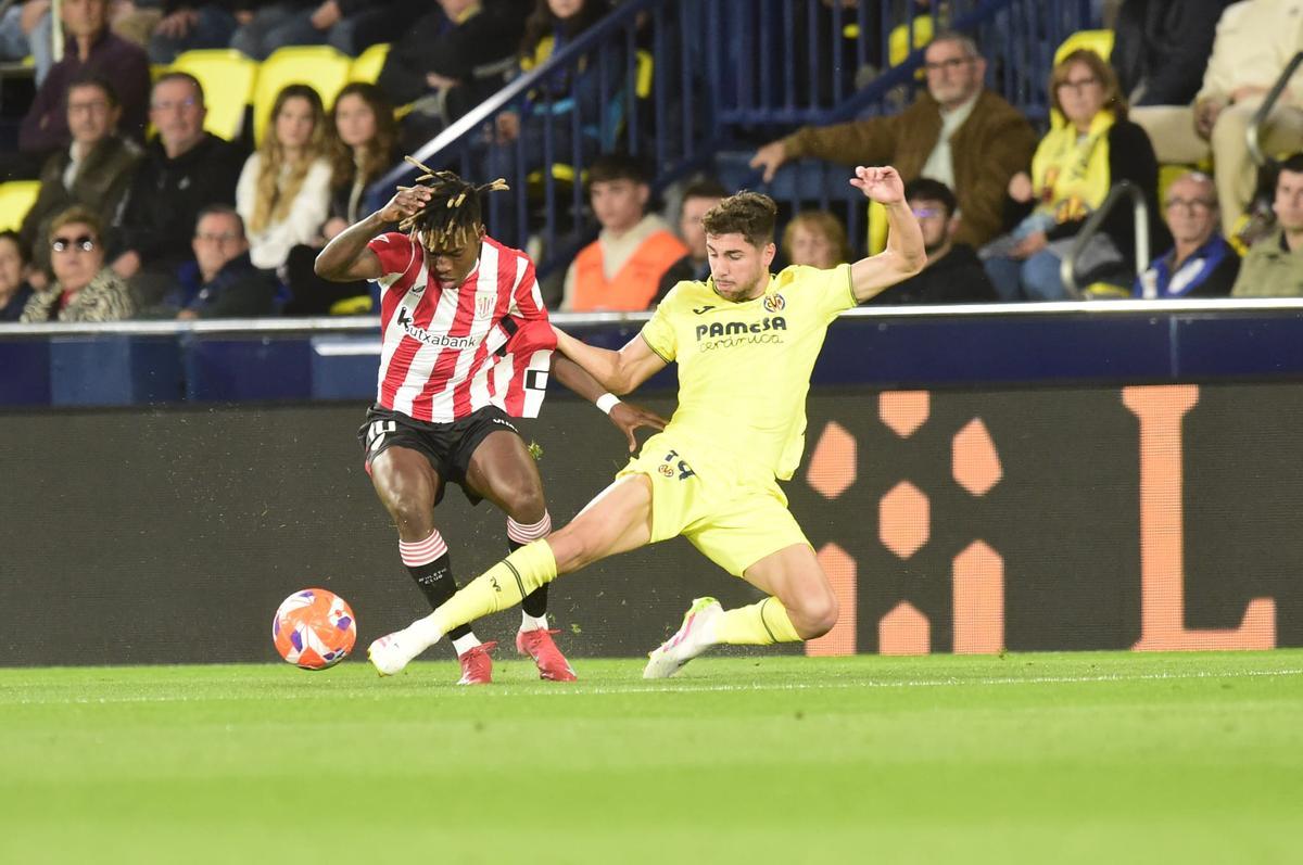 Comesaña en el Villarreal-Athletic.