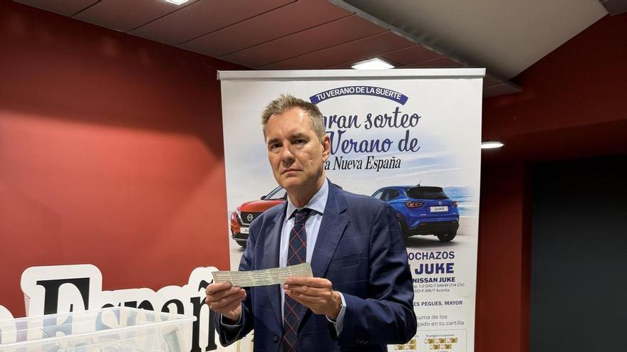 José Antonio Sánchez Cuervo, flamante ganador del décimo premio de 1.000 euros del Gran Sorteo del Verano