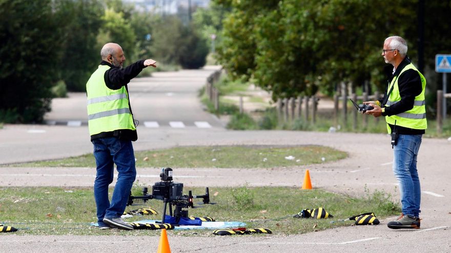 Prueba piloto en Zaragoza: un dron busca a un desaparecido en el Ebro