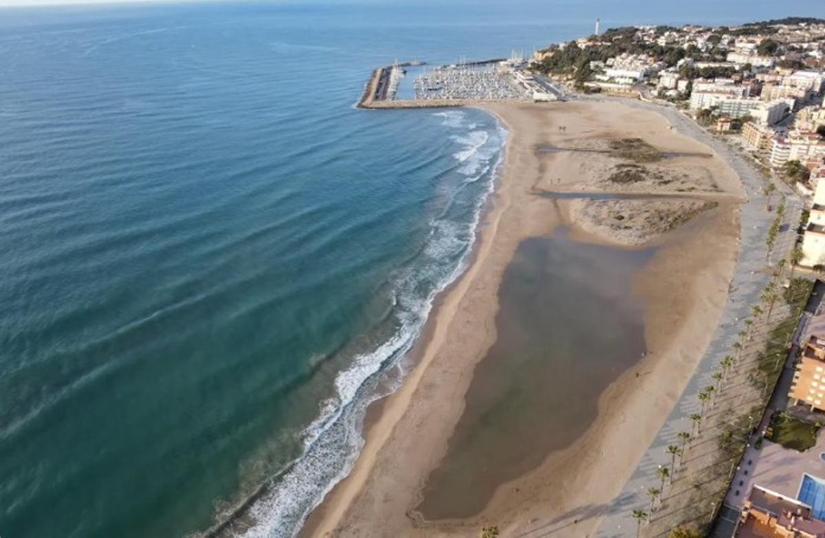 Playa de la Paella de Torredembarra.