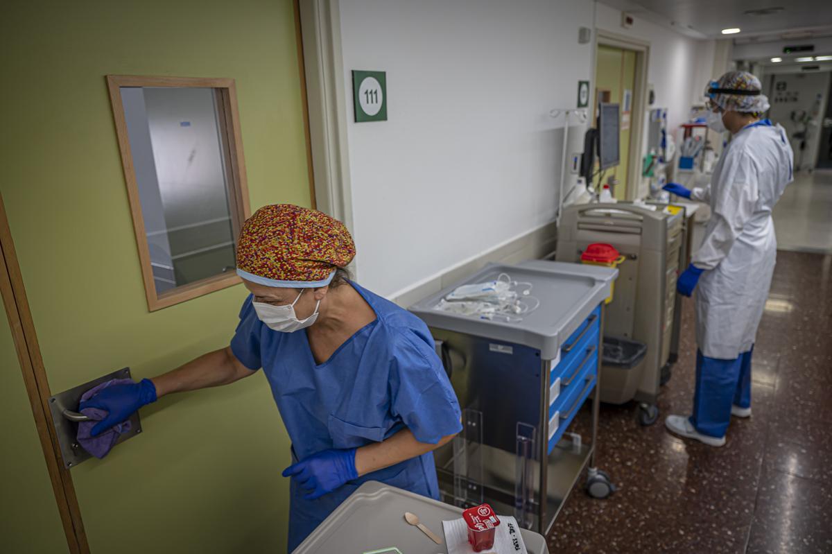 Planta Covid del Hospital Clínic, en imágenes