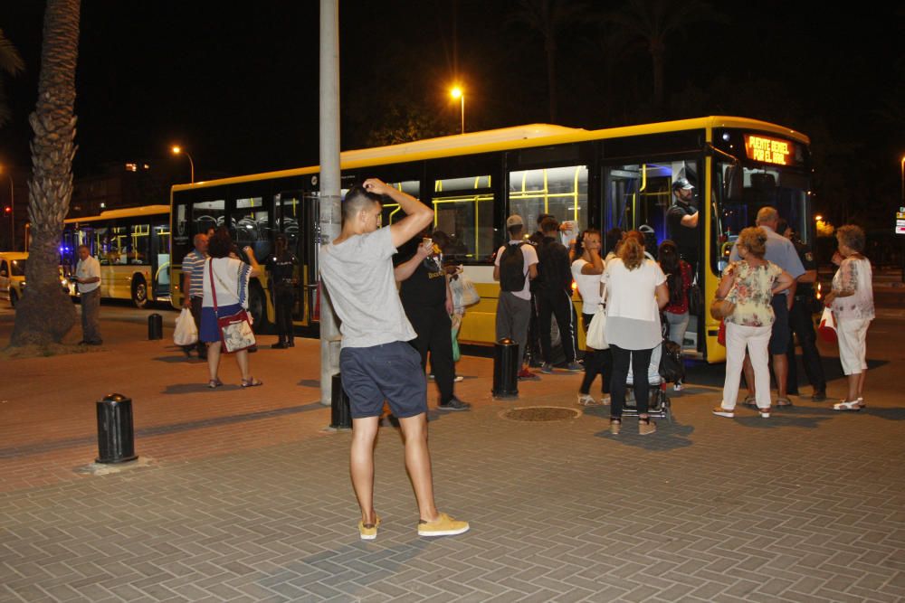 Disparan con perdigones a un autobús de Murcia