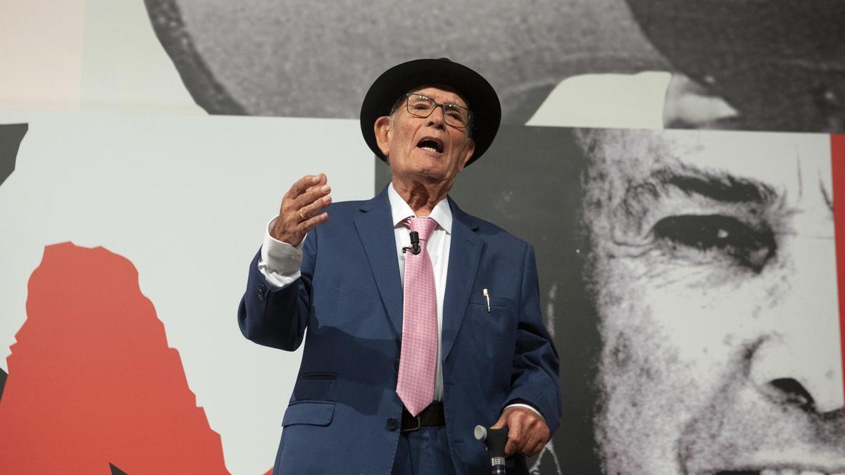 Antonio Corujo, en la Sala José Saramago, de la Fundación César Manrique, el 24 de noviembre de 2023.