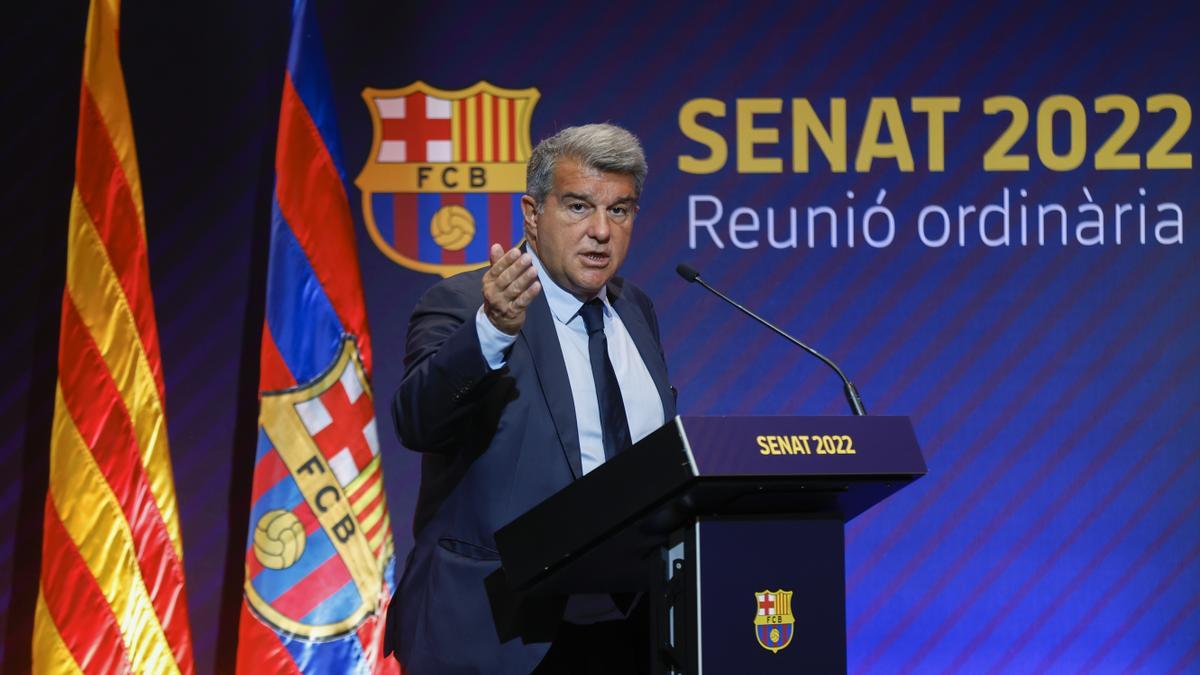 Joan Laporta informa de la situación de la entidad azulgrana