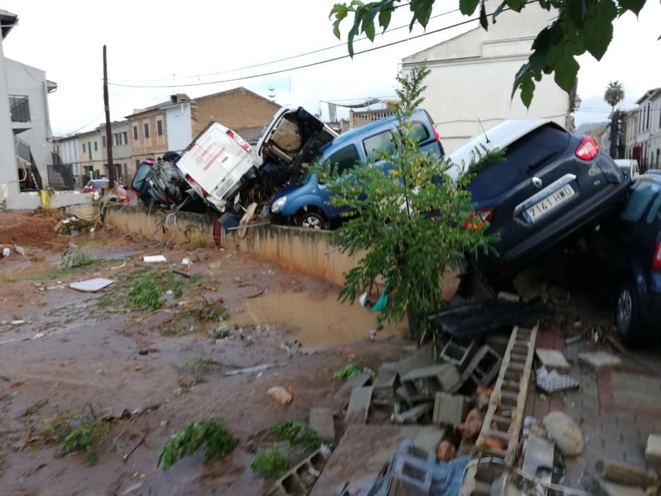 El día después de la inundación en Sant Llorenç