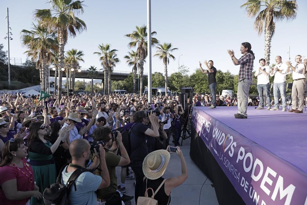 Acto central de Units Podem Més en Palma