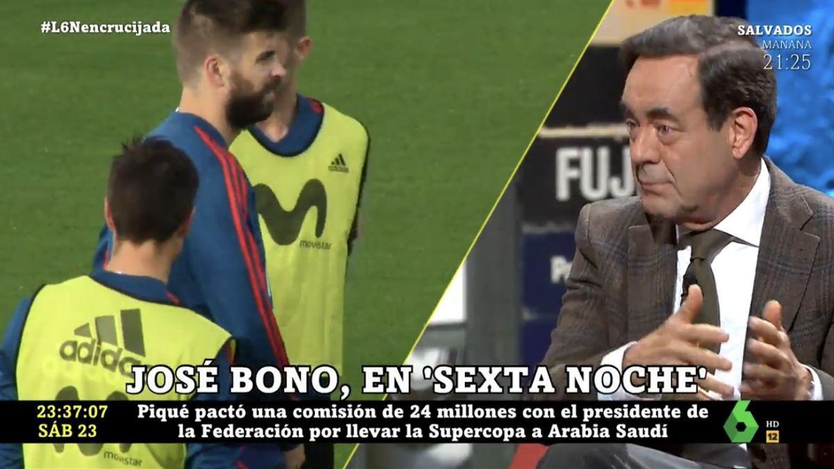 José Bono lanza un dardo a Piqué en 'laSexta Noche'.