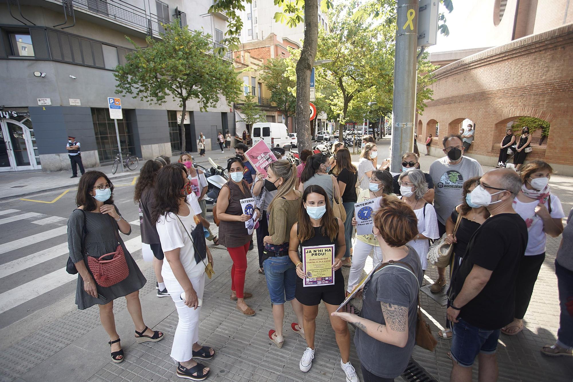 Protesta a Girona contra la llei «Iceta»