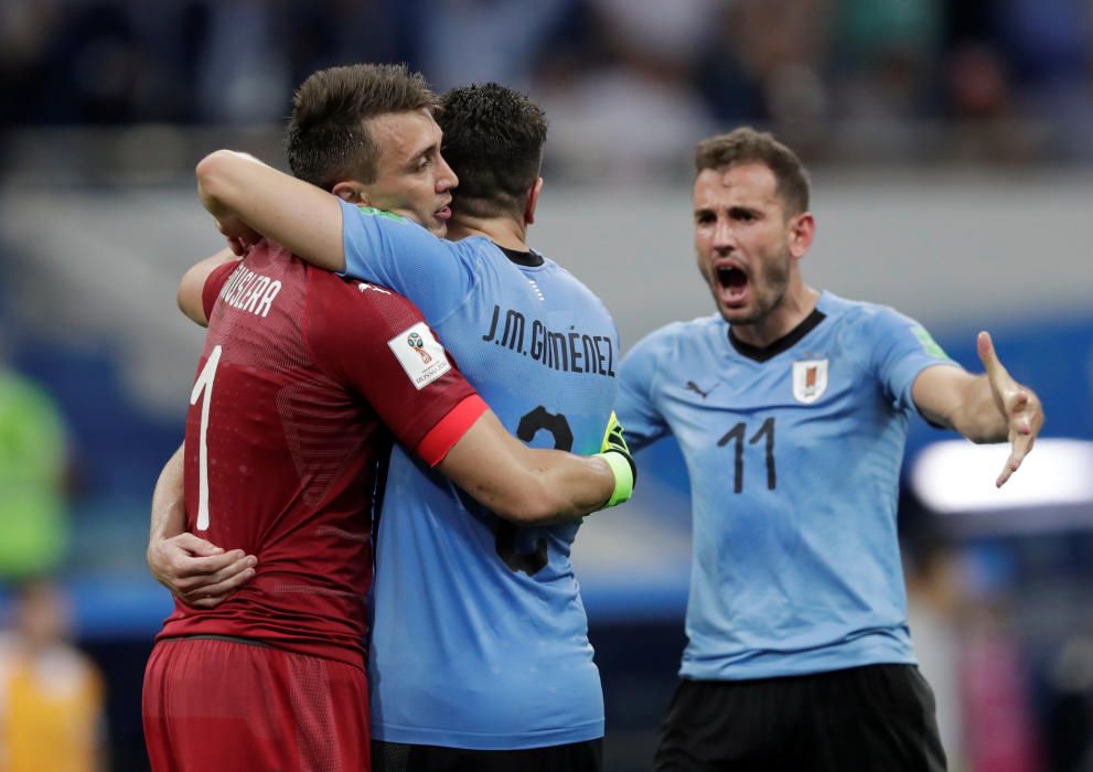 Stuani celebrant la victòria d'Uruguai