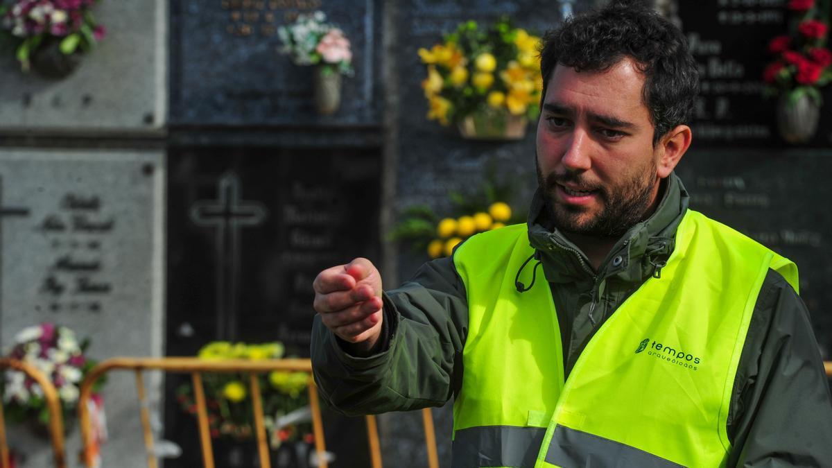 Francisco Alonso es el arqueólogo director de la excavación en Rubiáns.