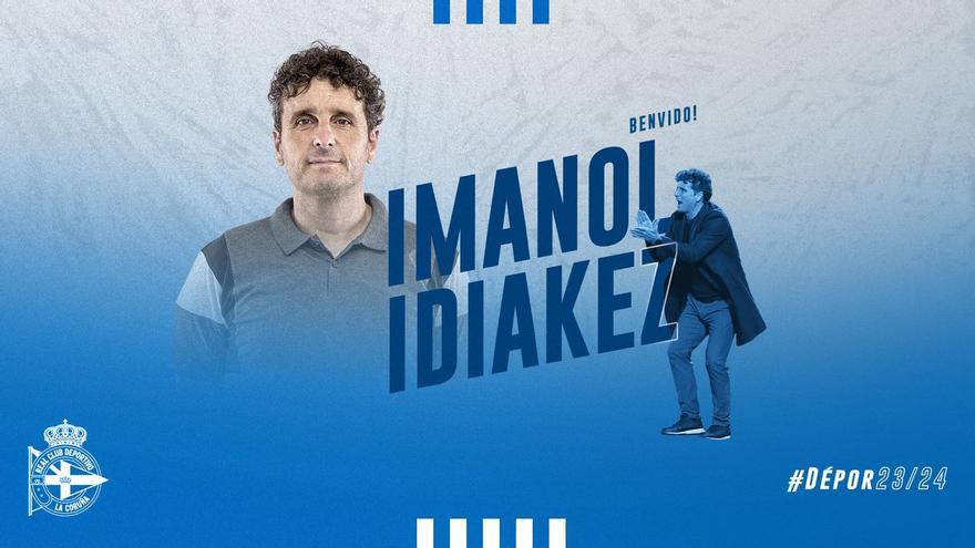 Imanol Idiakez firma dos años con el Deportivo