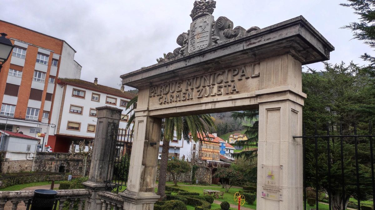 La entrada principal al parque Carmen Zuleta.