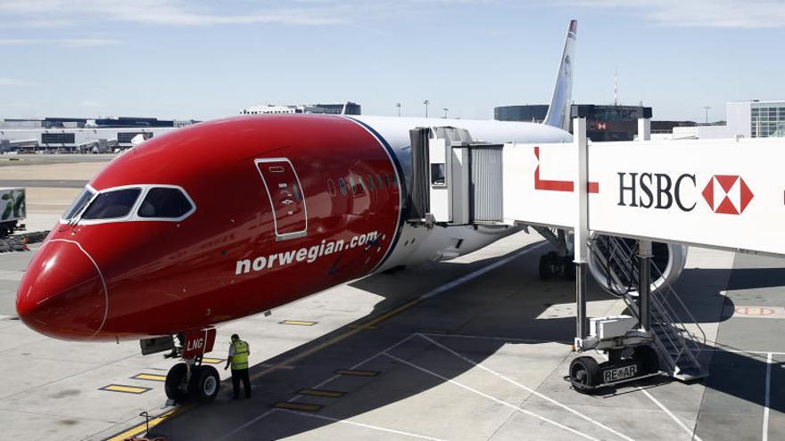 Un avión de Norwegian.