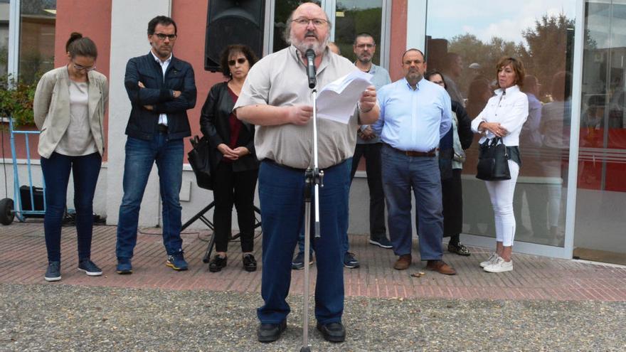 L&#039;alcalde de Calonge, Jordi Soler, en primer terme, en una imatge cedida a l&#039;ACN