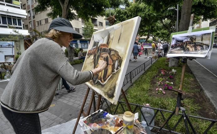 LAS PALMAS DE GRAN CANARIA A 27/05/2017 Concurso de pintura rápida Zona Comercial Mesa y López. FOTO: J.PÉREZ CURBELO