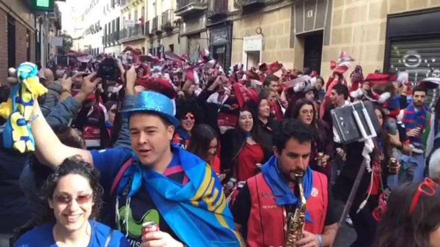 Las aficiones de la Copa del Rey, hermanadas en Madrid