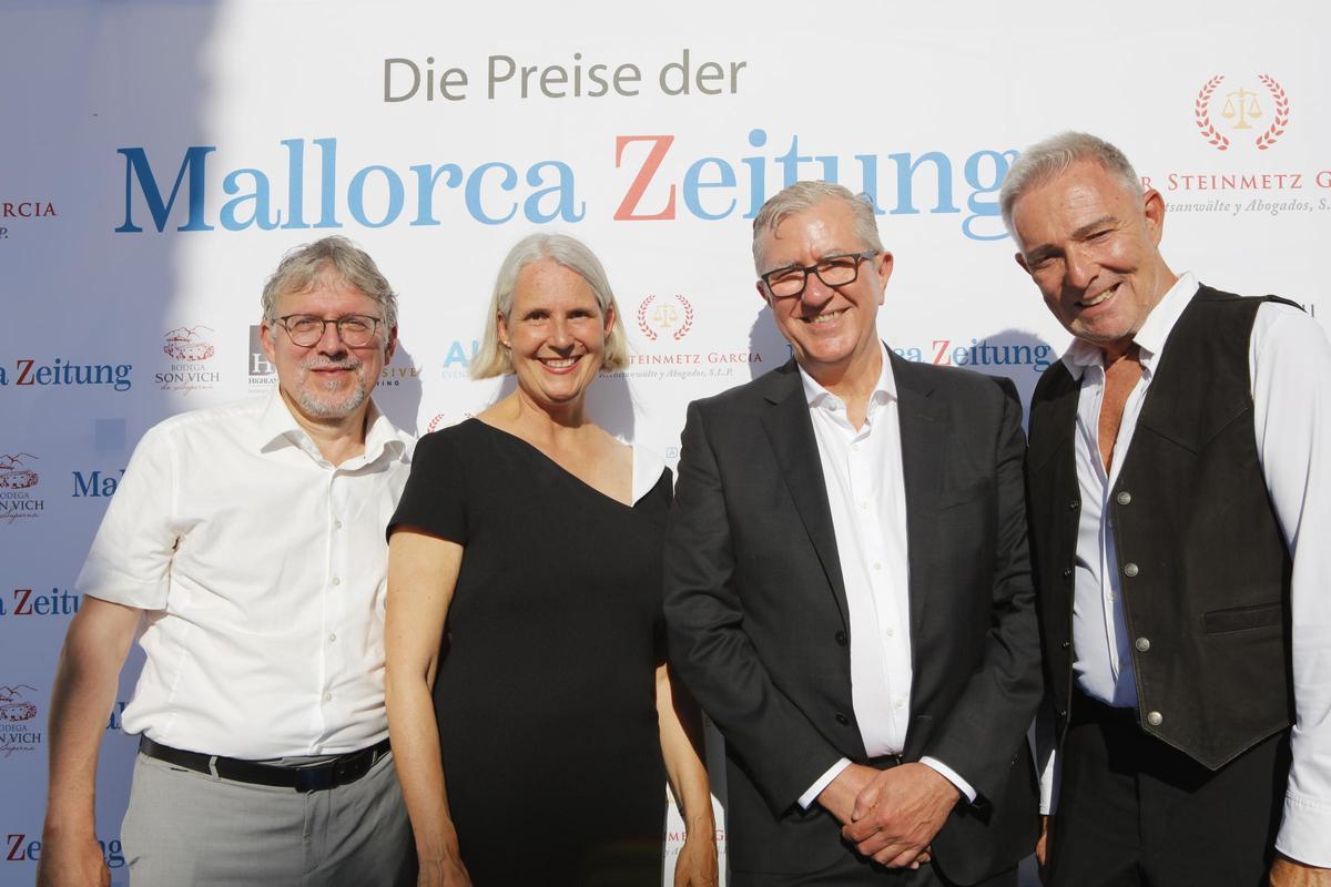 Holmfried Braun, Martje Mechels, Jan Marks und Roland Werner (v.l.).