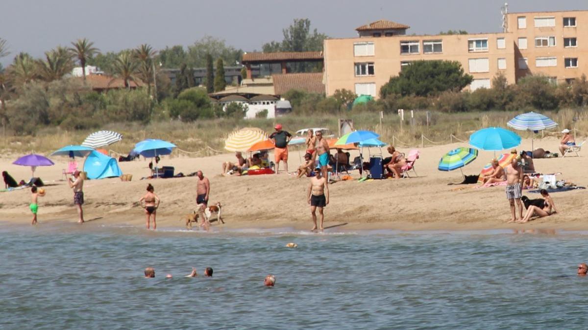 La platja de la Rubina, fa uns mesos.