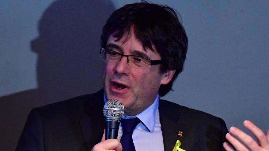 Puigdemont durante un acto en Berlín.