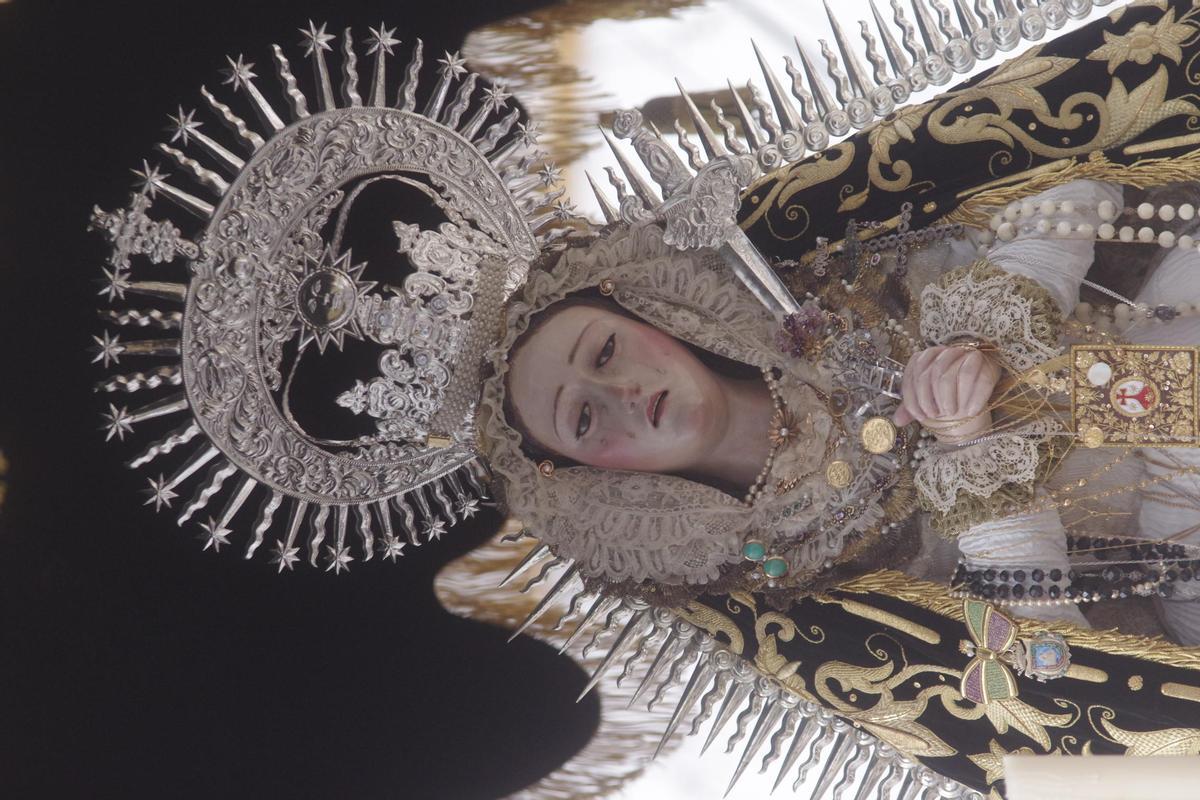 Procesión del Carmen Doloroso desde la parroquia del Corpus Christi