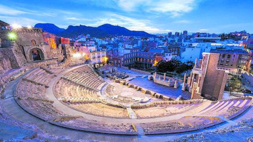 Vista general del Teatro Romano de Cartagena.