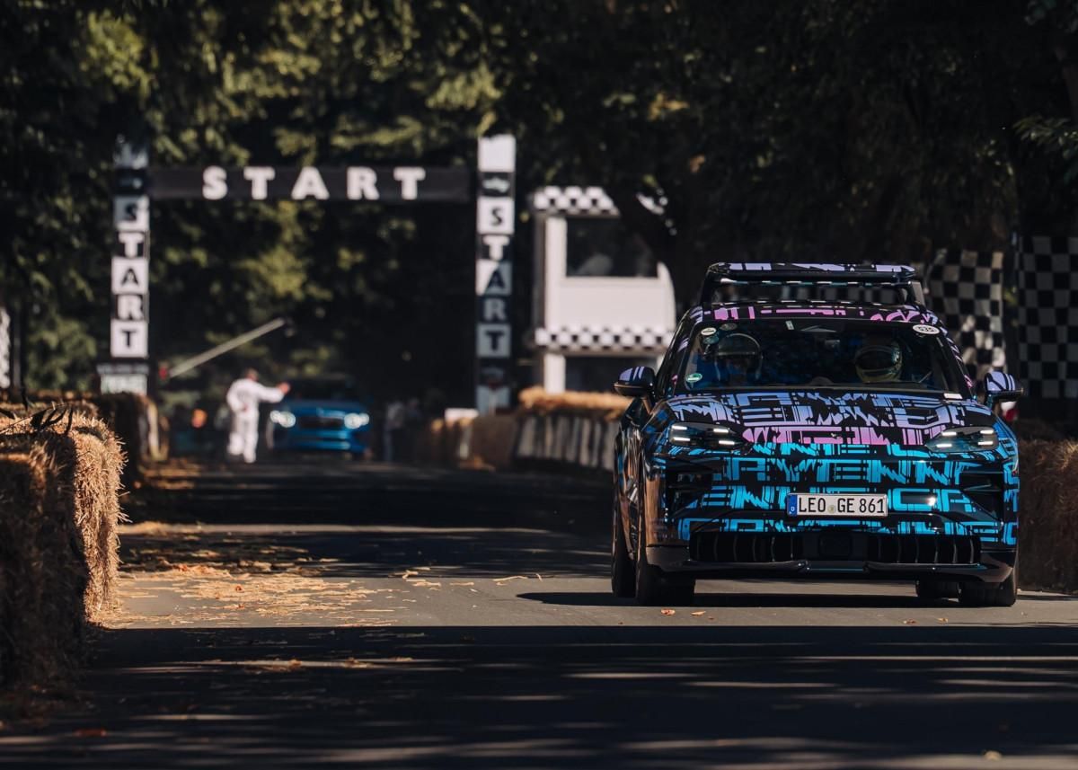 El Porsche Cayenne Electric en Goodwood