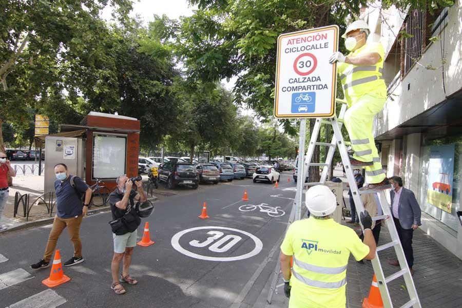 El ciclocarril echa a rodar en Córdoba