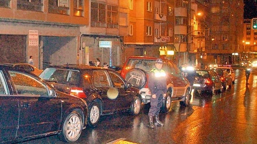 Un accidente registrado en el casco urbano de Ourense.