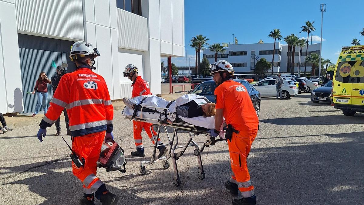 Una actuación de emergencia de un equipo del 061.