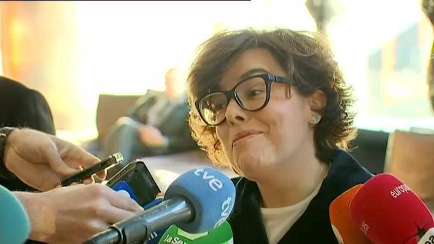 Sáenz de Santamaría: "Puigdemont ha llegado al final de su trayecto"