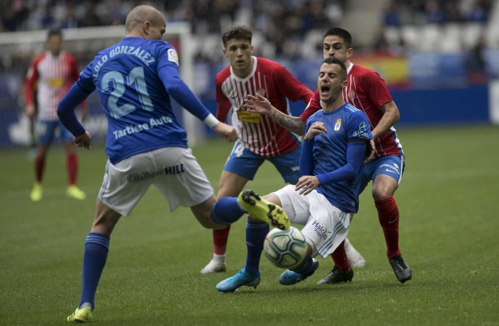 El derbi entre Oviedo y Sporting en imágenes