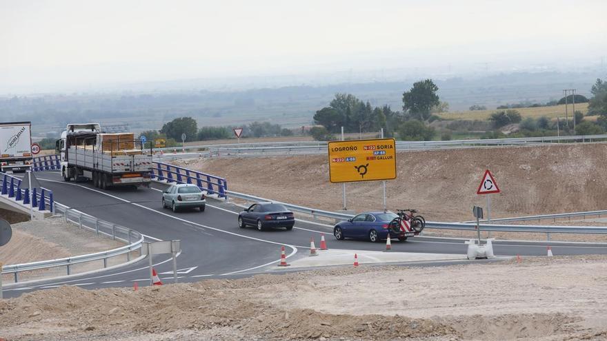 Las obras de la A-68 entre Gallur y Mallén causarán este martes desvíos en el tráfico