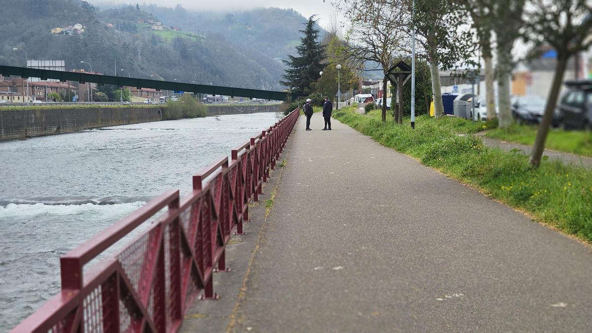 El paseo fluvial del Caudal, este viernes. | A. Velasco