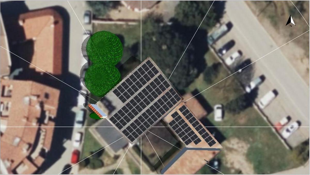 Instal·lació prevista a l'església de Castellcir