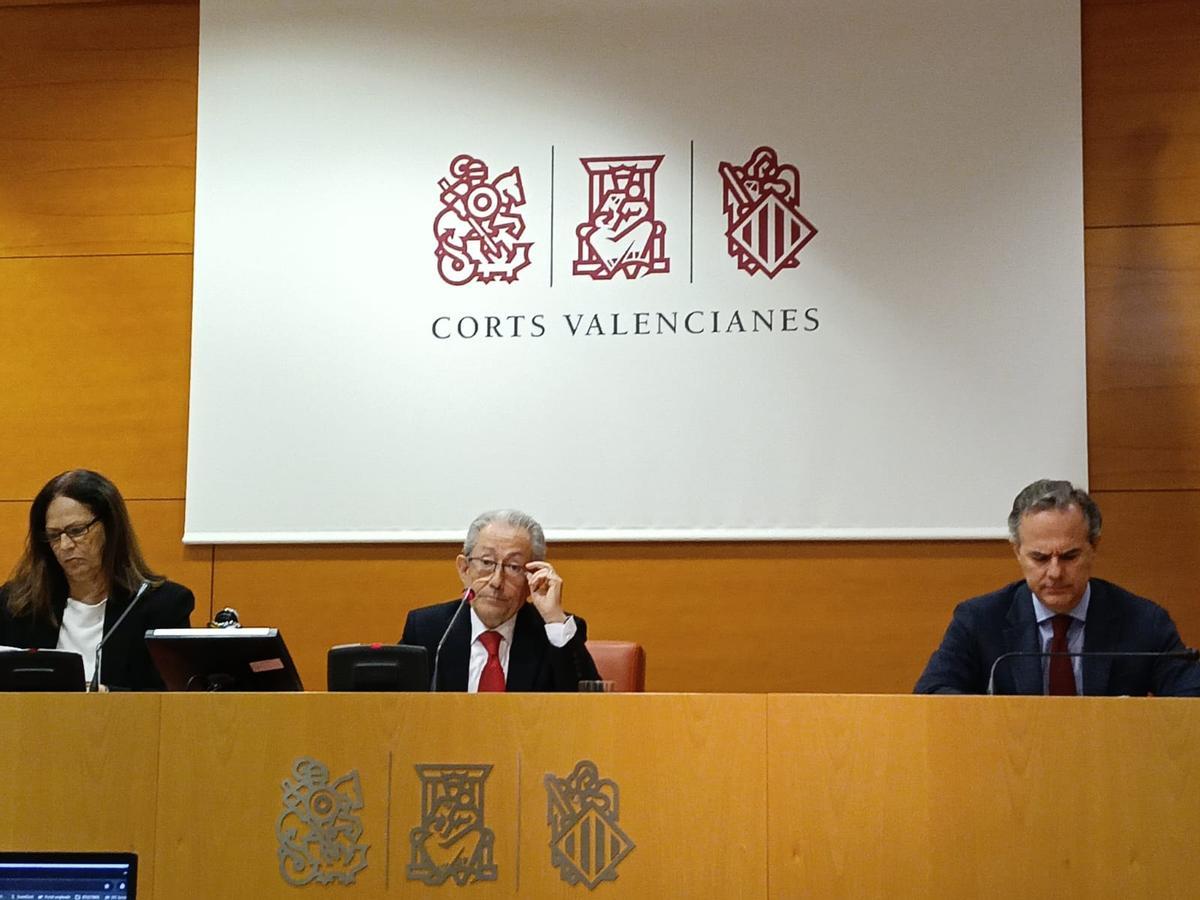 El síndic de Greuges, Ángel Luna, comparece en las Corts para explicar el informe anual.