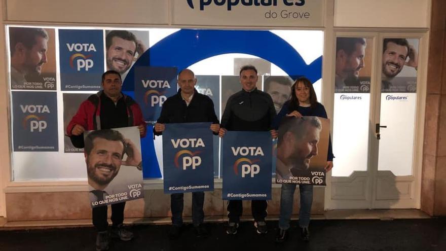 Beatriz Castro y sus principales colaboradores en las elecciones de 2019.