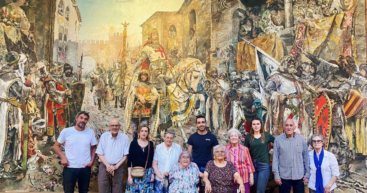 Visita del alumnado del taller de 'gent gran' de la residencia Orpea de Castelló en su visita al Museu de Belles Arts.