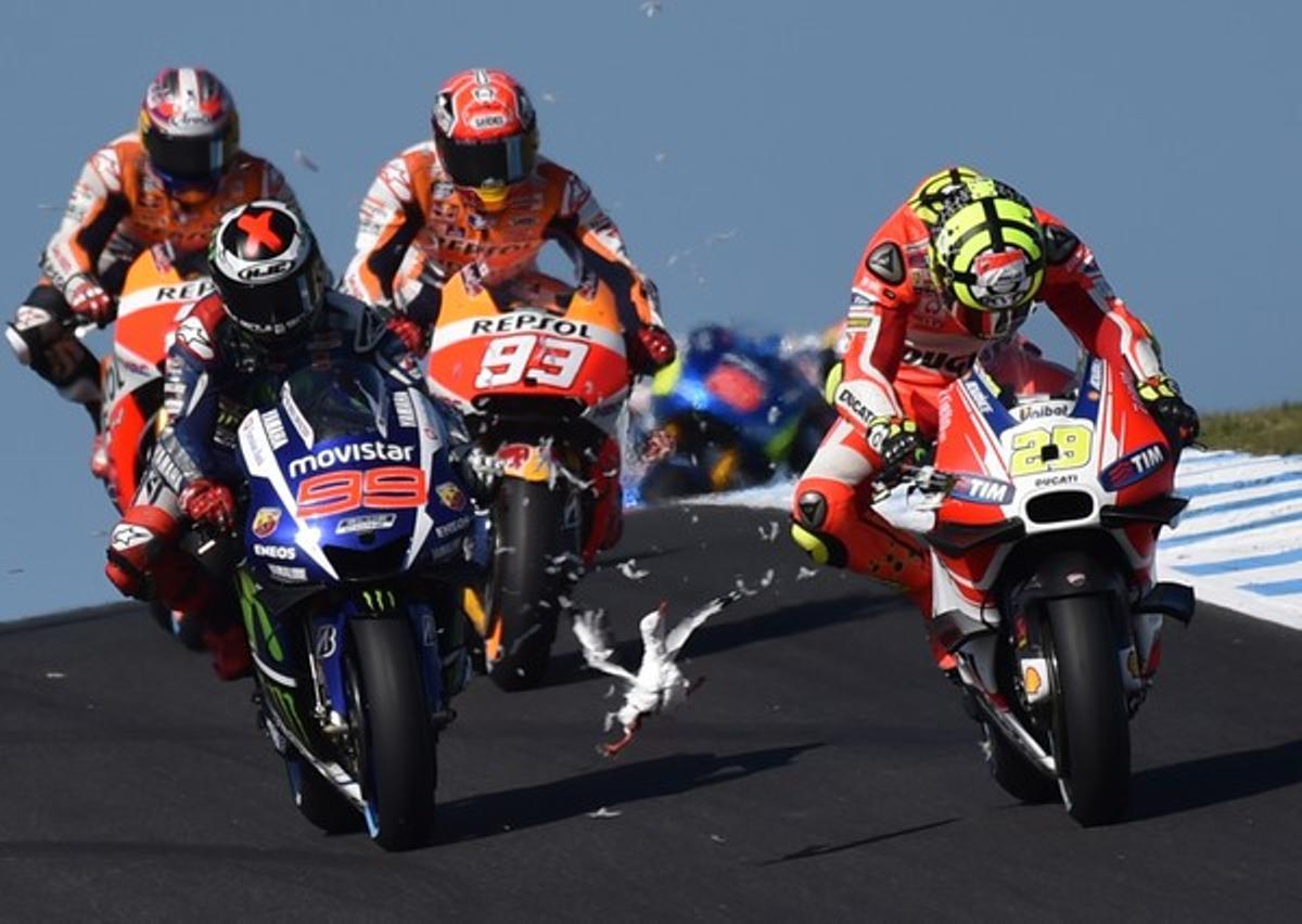 Las imágenes  del GP de Australia de motociclismo