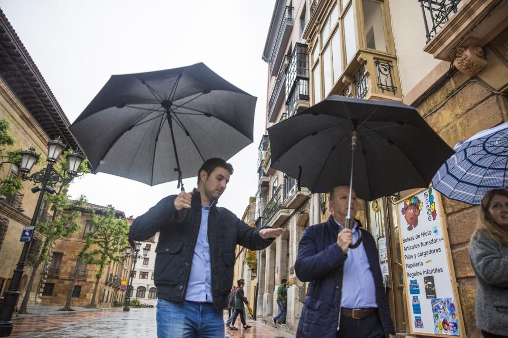 Lluvia en Oviedo