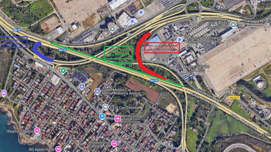 Cambios en los accesos y salidas del aeropuerto de Palma a las puertas de Navidad: consulta días, horarios y rutas alternativas