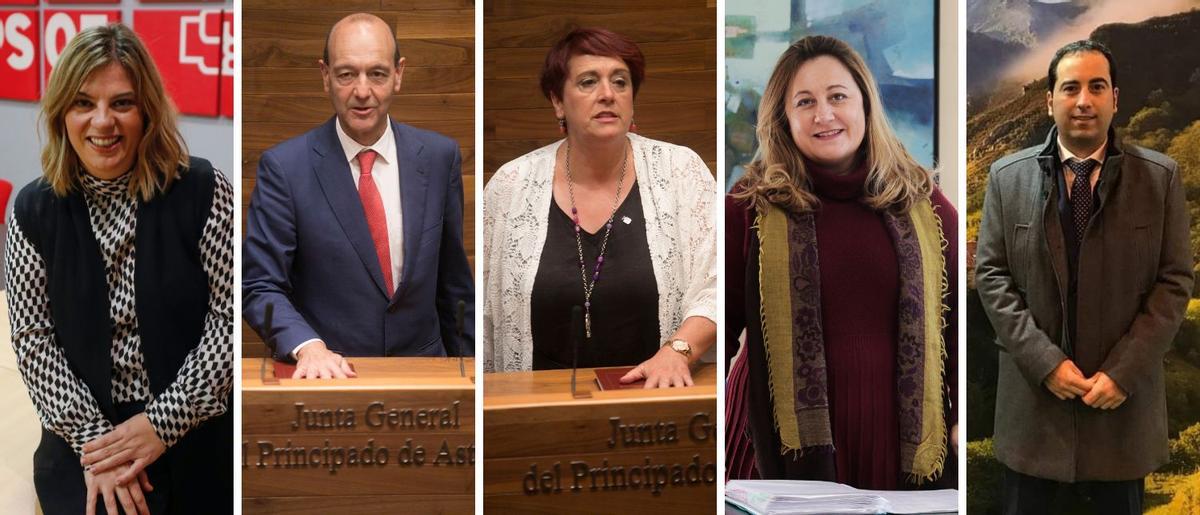 Gimena Llamedo, Ángel Morales, Esther Freile, Lydia Espina y Jairo Palacios.