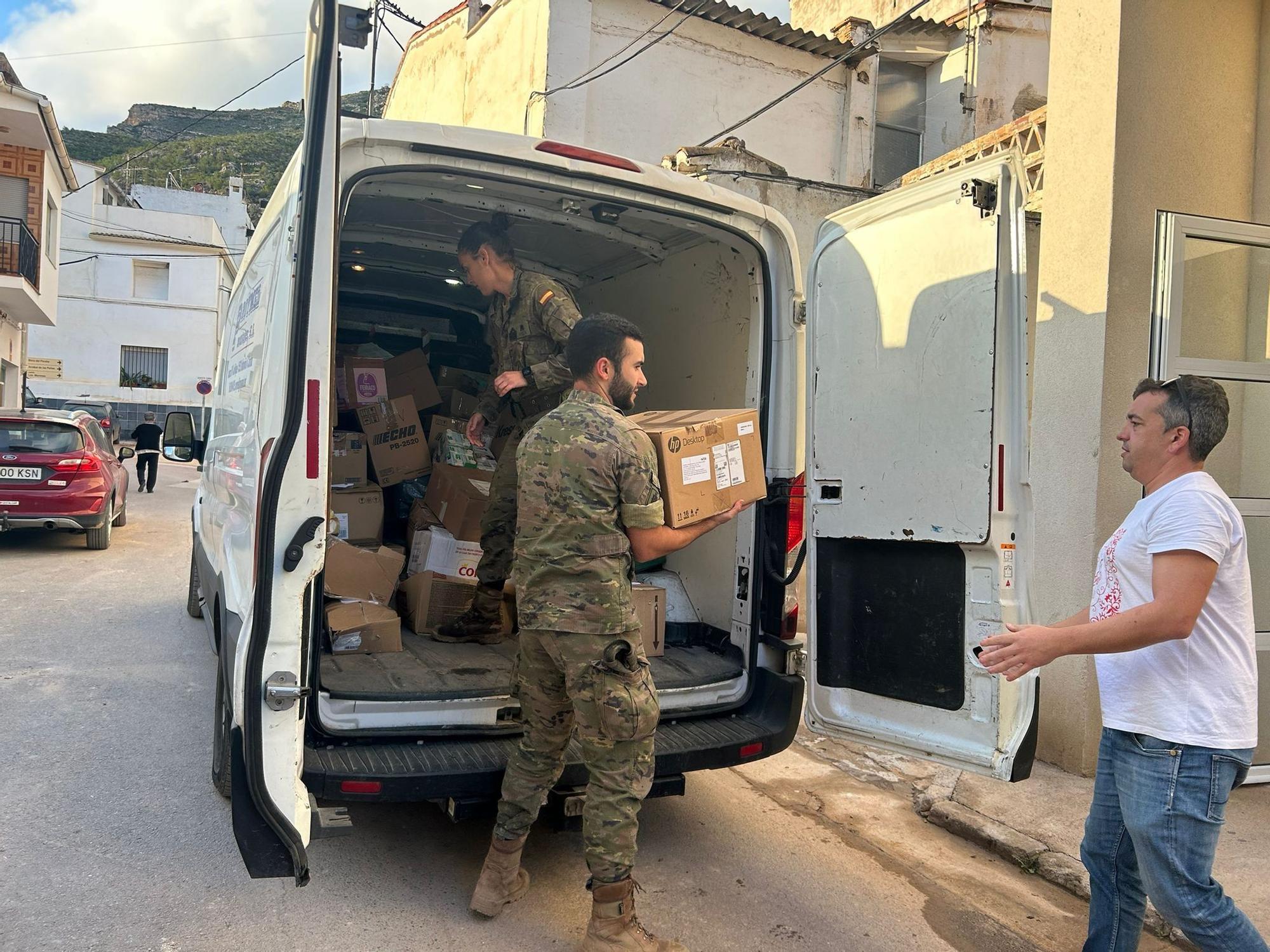 Militares de la BRIX siguen trabajando en la zona cero de la DANA