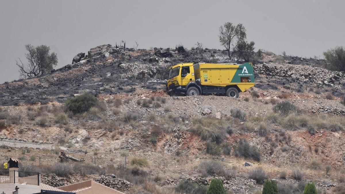 INCENDIO ALMERÍA | Dos detenidos por negarse a abandonar la zona evacuada por el incendio de Los Gallardos
