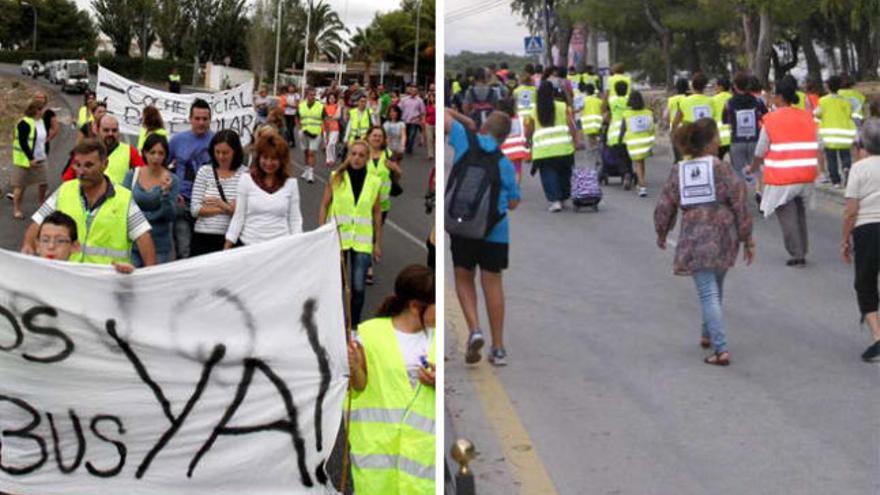 Las protestas en L&#039;Alfàs y La Nucía