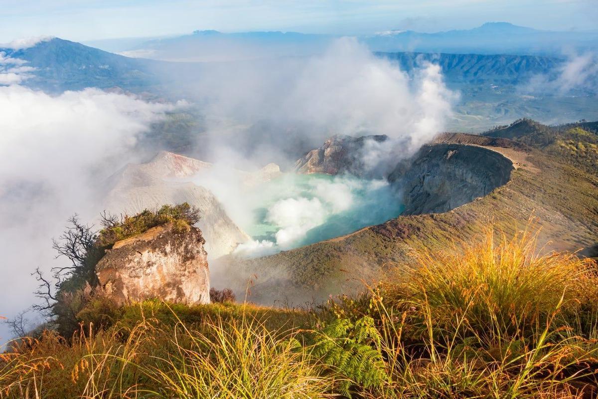 Kwah Ijen, volcan azul, indonesia