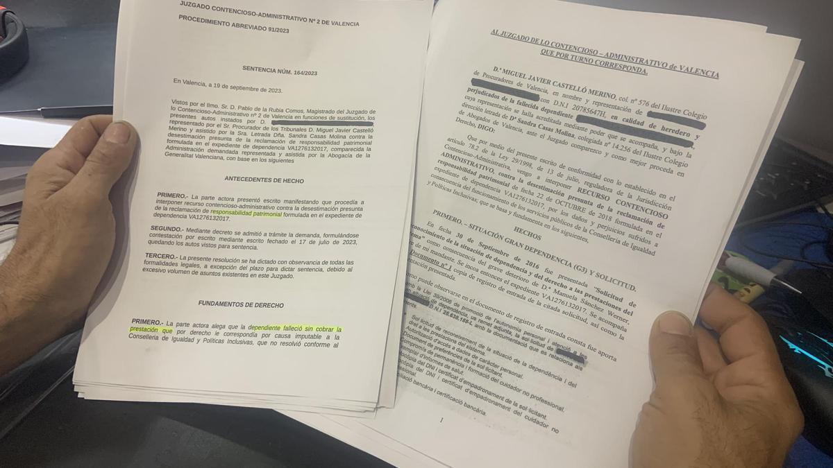 F.G. recibirá la prestación 7 años depués de pedir la ayuda de su madre.